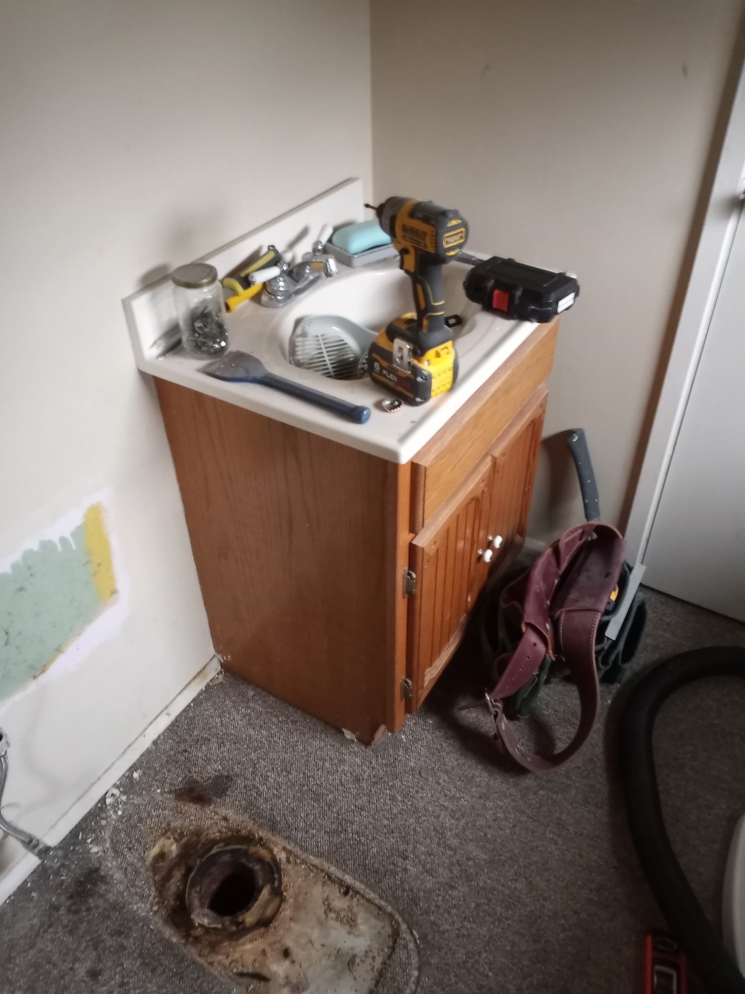 Bathroom fixture removal