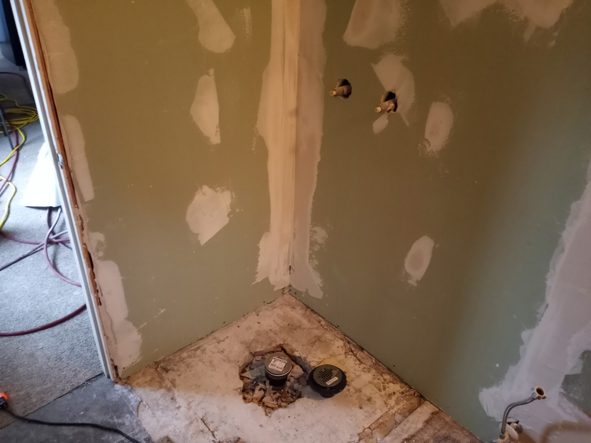 Bathroom remodel prep